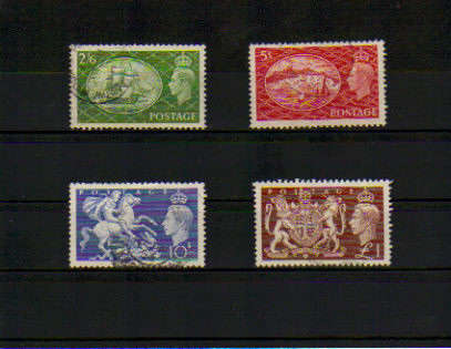 GB.KGVI.1951.VERY FINE USED.SET OF 4.AS PER SCAN.CAT R355