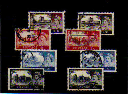 GB.QE2.1955-67.USED.MIX LOT.AS PER SCAN. CAT R350