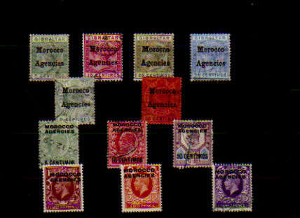 MOROCCO AGENCIES.MIX LOT.QVIC.KEVII.KGV. AS PER SCAN.CAR R260