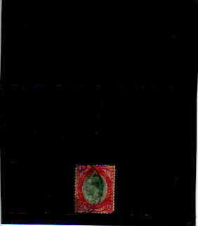 SOUTH AFRICA.1POUND.USED.BOTTOM RIGHT HAND CORNER PERF MISSING,GOOD 2ND FILLER.CAT R900