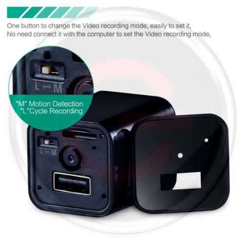 Spy Camera Wall Adapter Spy camera With WIFI & FULL HD 1080P