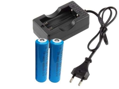 2 x 18650 Li-ion Rechargeable Batteries + Charger SPECIAL!!!