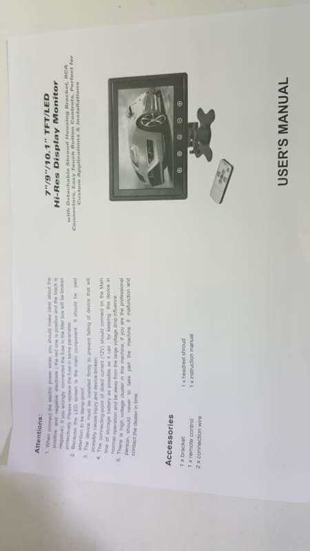 9" LCD Rearview Monitor - RearView Monitor - Reverse Monitor