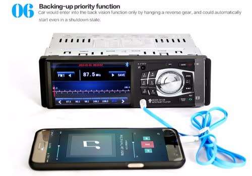 Car Radio - Car  Media Player 4.1"TFT Screen USB, MP5, FM Bluetooth & Aux