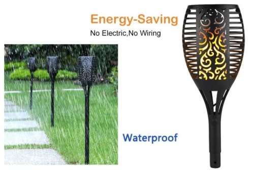 Solar Light - LED Solar Torch Light - Solar Courtyard Light - Parth Light