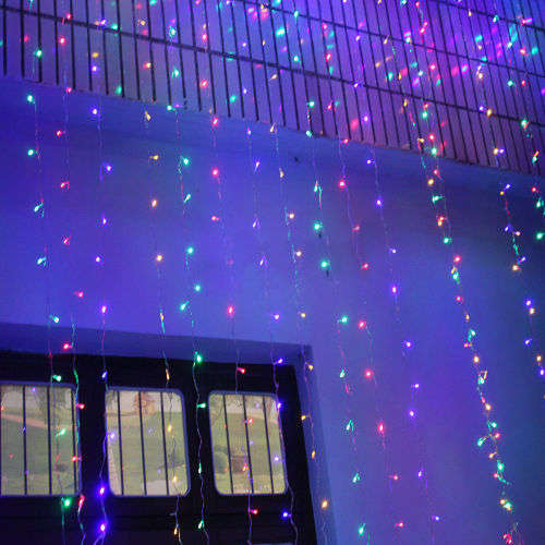 Fairy Curtain - 3m x 3m Fairy Curtain - White or Multi-Color 3m x 3m Fairy Curtain