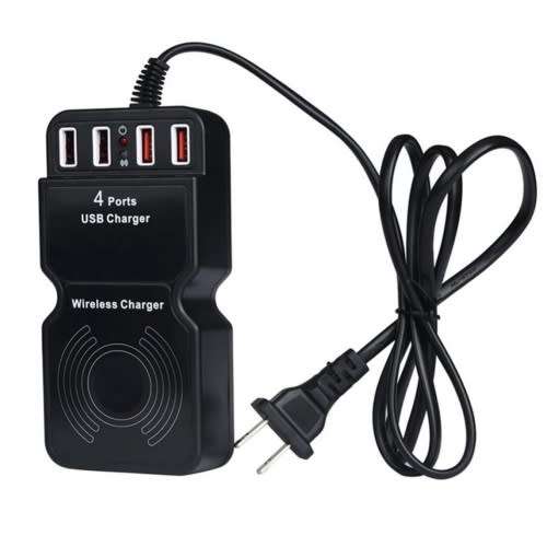Wireless Charging   &  Multi-function 4Port USB Station