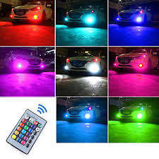 LAmp Colorful With Remote  LED H7 RGB Auto