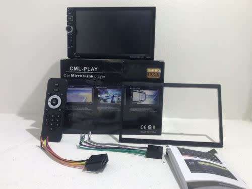 Car Radio - 7" Touch screen Double-Din Media player - 7" Radio with BT/DVD/AUX/USB MP5 player