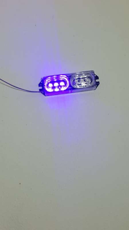 Lights Super Bright 12V   LED Lights Strobe Warning Lamp Decoration R/B (Small)