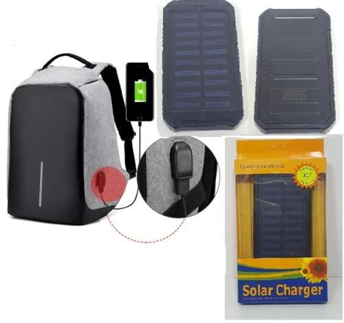 Laptop Bag + Solar Power Bank - 17" Anti-Theft Laptop Bag in 3 Colours + 20000mAh Power Bank