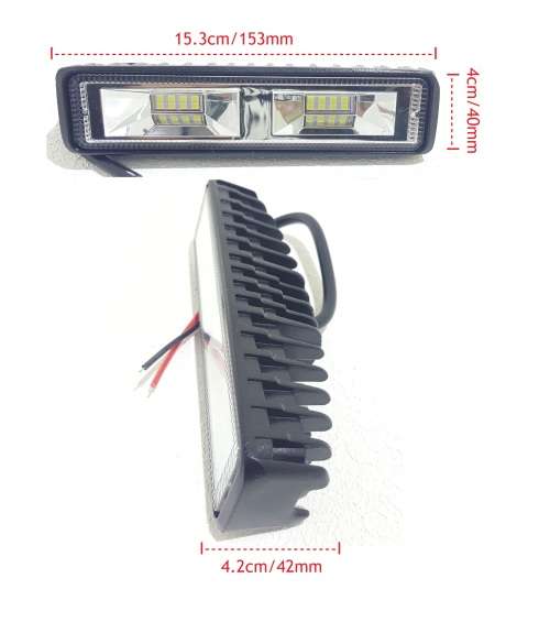 24W 16 LED Bar Light - Hight Brightness New Design 24W 6000K LED Bar Light