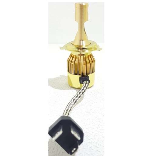 LED Headlight Kit - C6 H4 50W 3pin LED Headlight Kit - Gold H4 50W 12V~24V Duel Colour Headlight