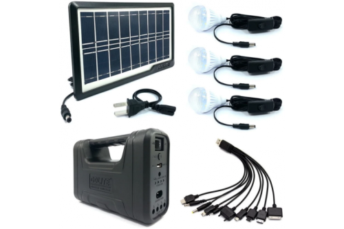 Solar Light Kit -  Outdoor Solar Lighting System - 3 Bulb LED Solar Light Kit