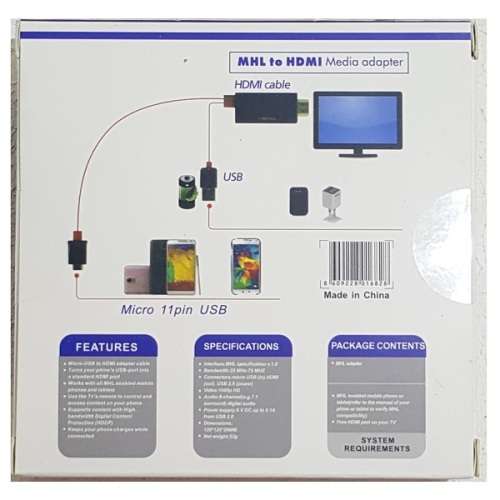 MHL to HDMI - Samsung GalaxyS/Note MHL to HDMI Media Adaptor