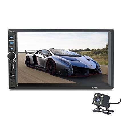 Car Radio - 7" Double Din Touch screen BT/USB/SD/AUX/MP3 Media player