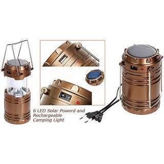 Rechargeable Lamp - Portable Rechargeable Emergency Lamp - 6 LED Solar Lamp