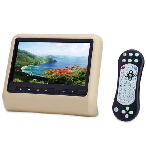 9" Headrest Monitor - 9" DVD Headrest Monitors with built in Speakers - Media Monitors