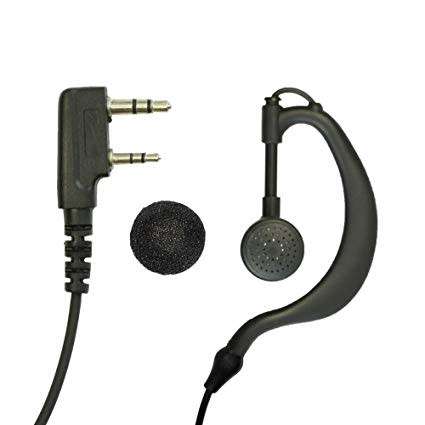 Portable 2-way Radio Earphones - Walkie Talkie over the Ear single Earphone