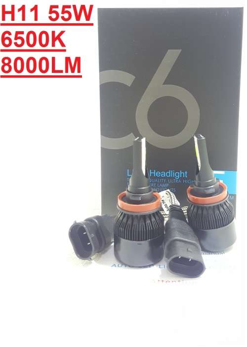LED Headlight Kit - C6 H11 55W LED Head Light Kit - H11 2pin 12V~24V LED Headlights