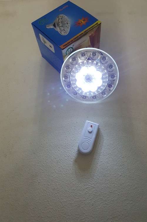 LED Light Bulb - Energy Saving Bulb - Disc Type Remote Controlled LED Emergency Bulb