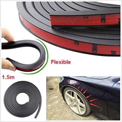 Fender Protector - Rubber Fender Guard - Black Double Fender Guard