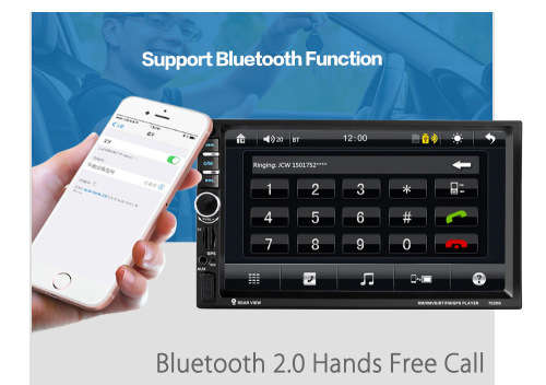 Car Radio GPS Double Din Touch screen Car Radio with Free Square Reverse Camera