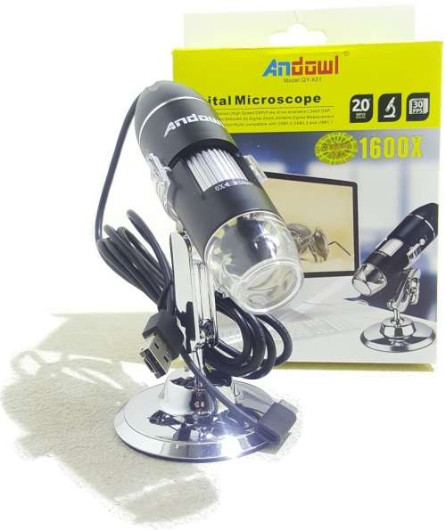 Microscope - Digital Microscope - 1600X 20mp Digital Microscope with 3 Connector Types