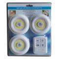 LED Light with Remote Control - Set of 3