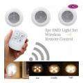 LED Light with Remote Control - Set of 3