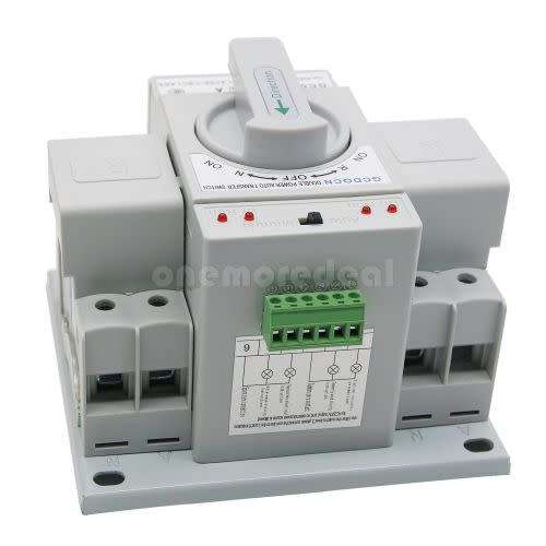 2P 63A MCB Type Double Powe sourc AutomaticTransfer Switch GCQ2-63/2P