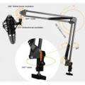 Microphone Stand - Ntech C-Clamp Adjustable Desk Microphone Stand
