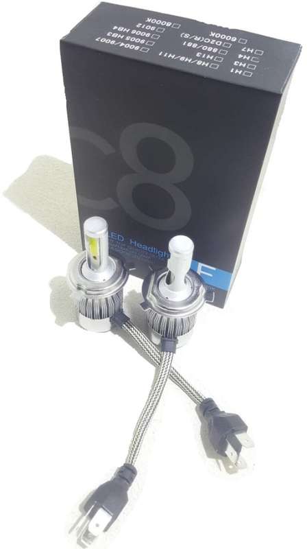 LED Headlight Kit - C8 H4 3pin LED Headlight Kit - C8 H4 12V~24V Headlight Bulb