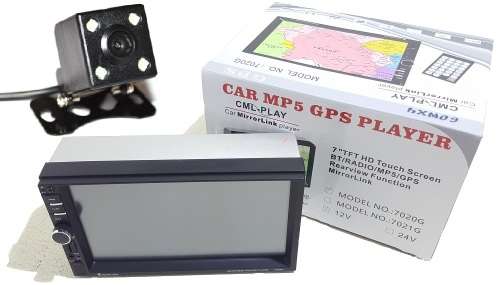 Car Radio GPS Double Din Touch screen Car Radio with Free Square Reverse Camera
