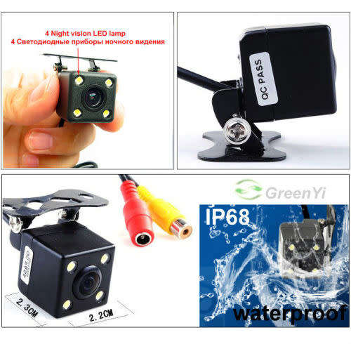Car Radio GPS Double Din Touch screen Car Radio with Free Square Reverse Camera
