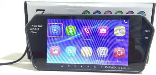 7" RearView Monitor - Bluetooth Media player Monitor - 7" Bluetooth LCD Rearview Monitor