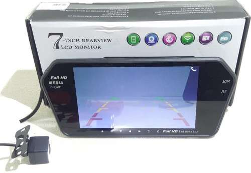 7" RearView Monitor - Bluetooth Media player Monitor - 7" Bluetooth LCD Rearview Monitor