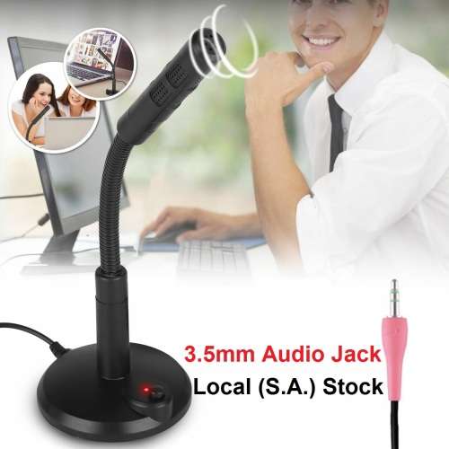 Microphone - Condenser Microphone With Tripod Stand - 3.5mm Jack PC/Mobile Condenser Microphone