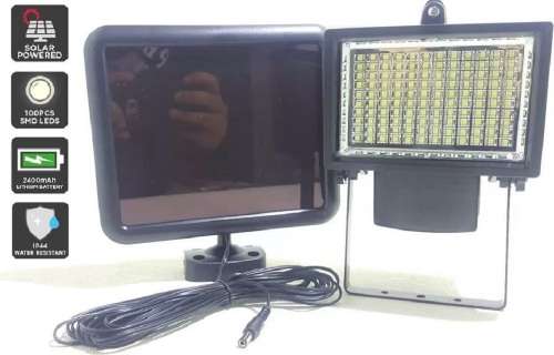 Solar Floodlight - 100 LED Solar Light - 100 LED Solar Garden Security Floodlight