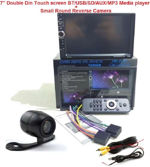 Car Radio Special!!! 7" Double Din Touch screen Car Radio with Free Small Round Reverse Camera
