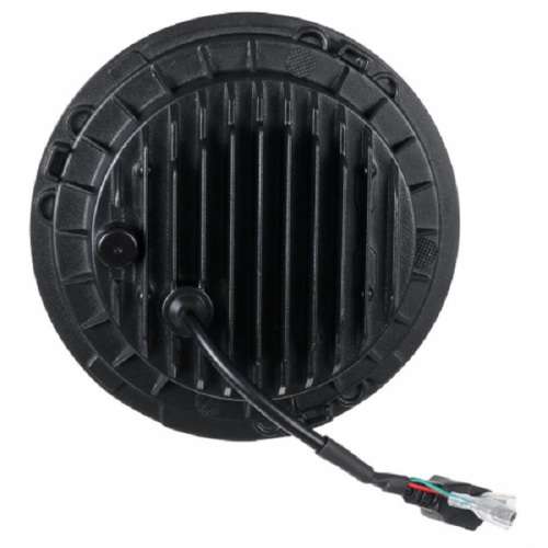 7" Half Ring LED H4 Headlight Set - Universal H4 LED Headlight Set - 7" 50W 4-in-1 LED Headlight Set