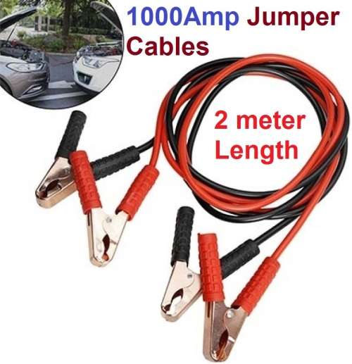 Jumper Cables - 1000Amp Booster Cables - 1000 Amp 2m long Jumper Cables