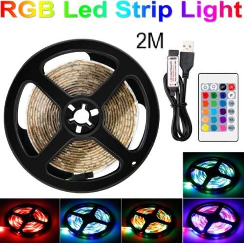 LED Light Strip - USB 2m RGBW LED Remote Controlled Light Strip