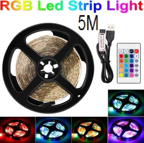 LED Light Strip - USB 5m RGBW LED Remote Controlled Light Strip