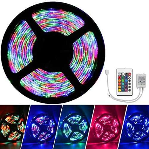 LED Light Strip - 5050 Multi-Color LED Strip Light - 5m RGBW LED Remote Controlled Light Strip