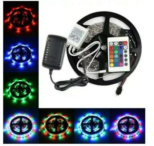 LED Light Strip - 5050 Multi-Color LED Strip Light - 5m RGBW LED Remote Controlled Light Strip