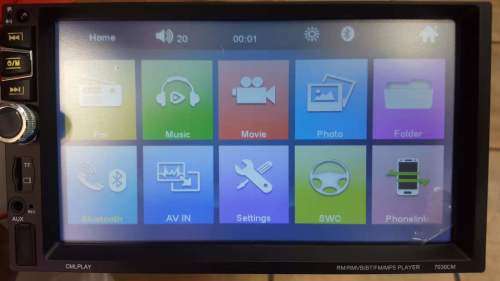 Car Radio - 7" Double Din Touch screen BT/USB/SD/AUX/MP3 Media player 7030CM