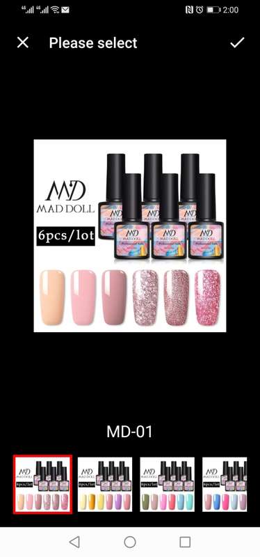 6 Bottles/Kit MAD DOLL Solid