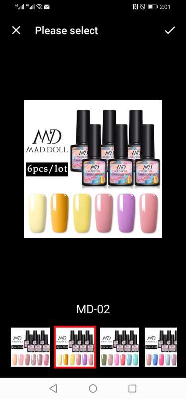 6 Bottles/Kit MAD DOLL Solid