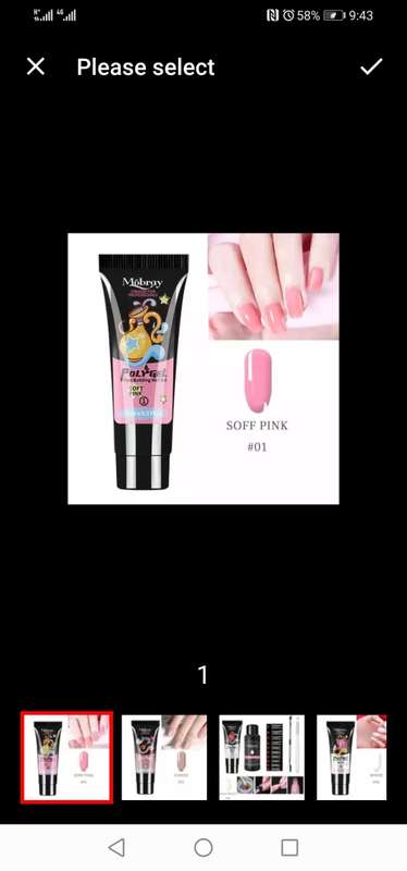 Poly Extention Gel Set Nail